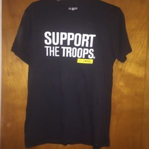 Men under armour support the troops tshirt medium